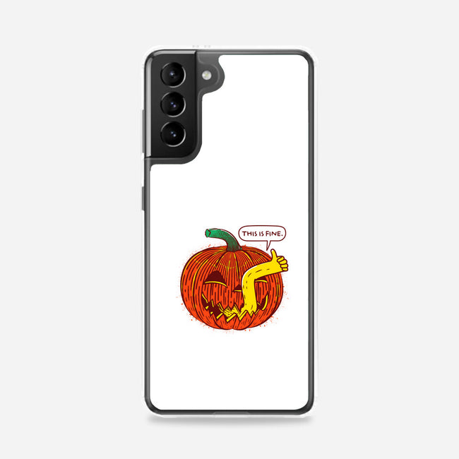 I'm Fine Pumpkin-Samsung-Snap-Phone Case-rocketman_art