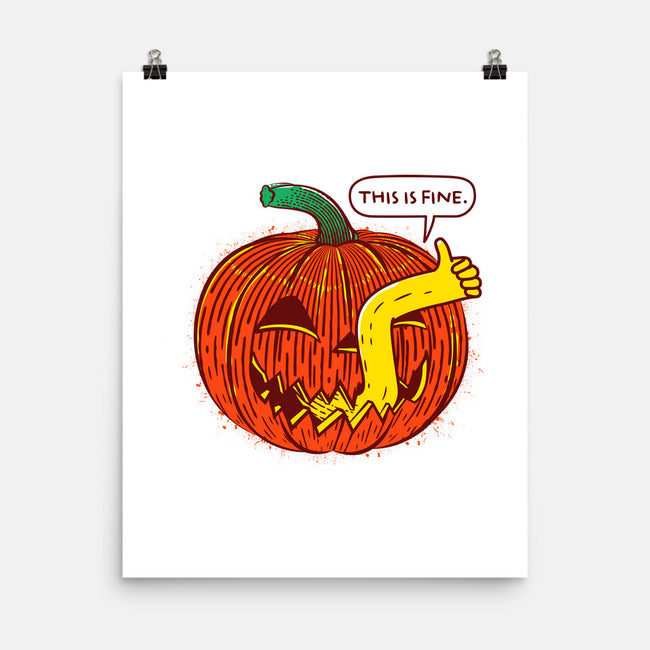 I'm Fine Pumpkin-None-Matte-Poster-rocketman_art