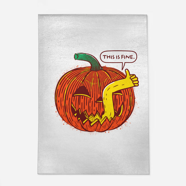 I'm Fine Pumpkin-None-Indoor-Rug-rocketman_art