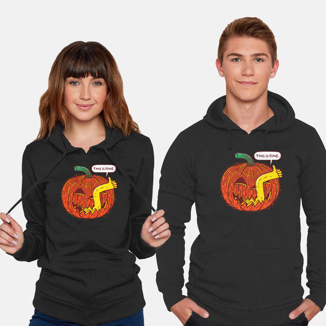 I'm Fine Pumpkin-Unisex-Pullover-Sweatshirt-rocketman_art