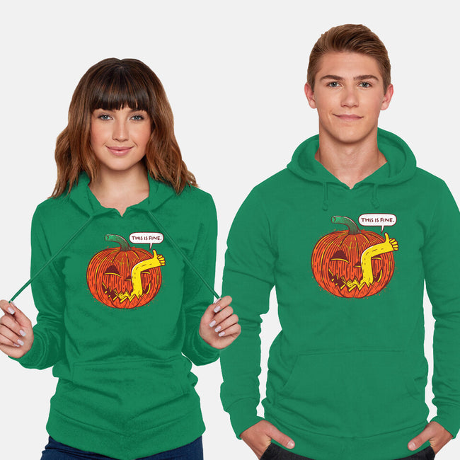 I'm Fine Pumpkin-Unisex-Pullover-Sweatshirt-rocketman_art