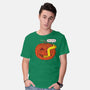 I'm Fine Pumpkin-Mens-Basic-Tee-rocketman_art