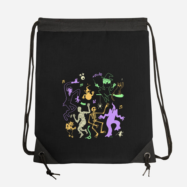 Halloween Dance Party-None-Drawstring-Bag-Karakenio