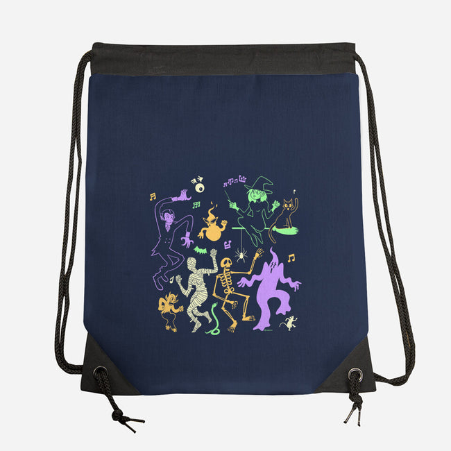 Halloween Dance Party-None-Drawstring-Bag-Karakenio