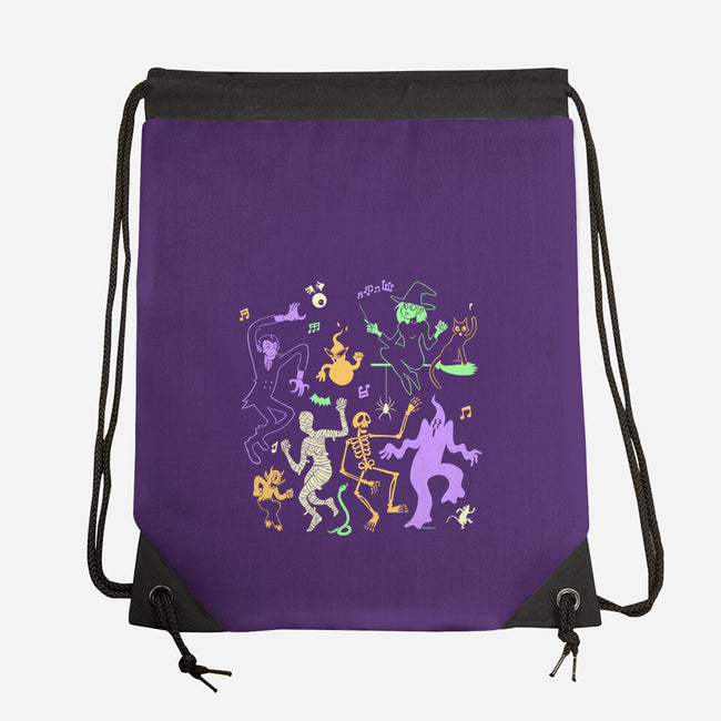 Halloween Dance Party-None-Drawstring-Bag-Karakenio