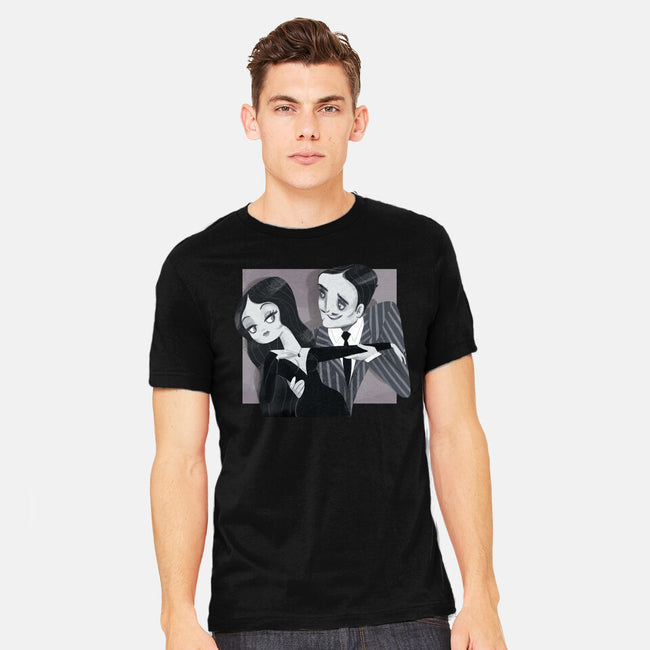 Black And White Love-Mens-Heavyweight-Tee-Gemma Roman