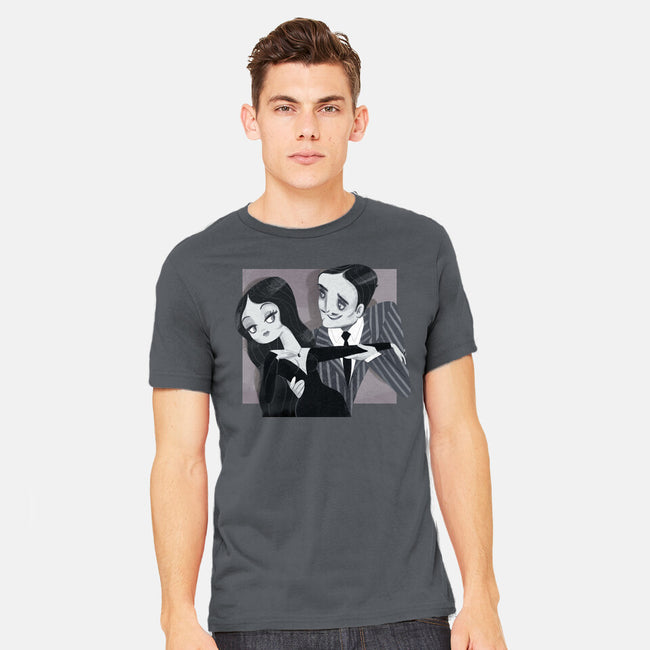 Black And White Love-Mens-Heavyweight-Tee-Gemma Roman