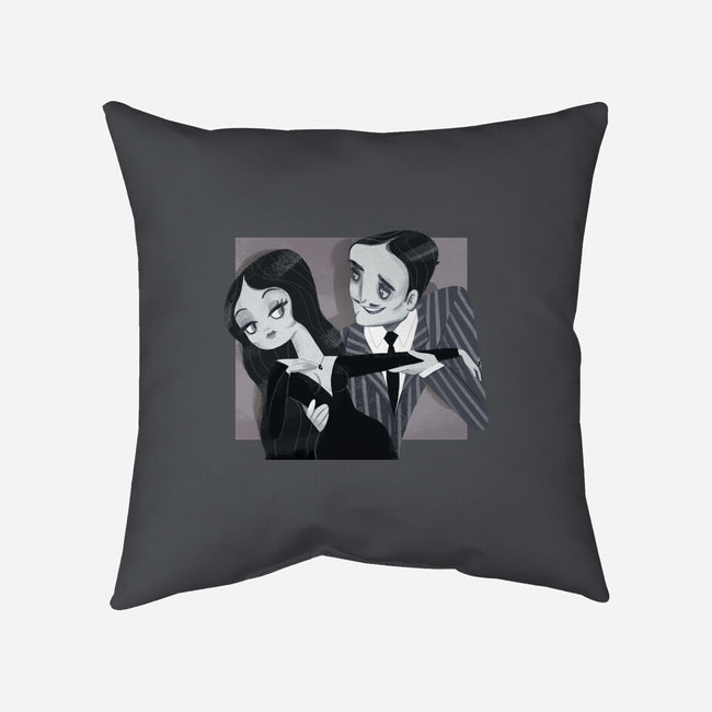 Black And White Love-None-Removable Cover w Insert-Throw Pillow-Gemma Roman