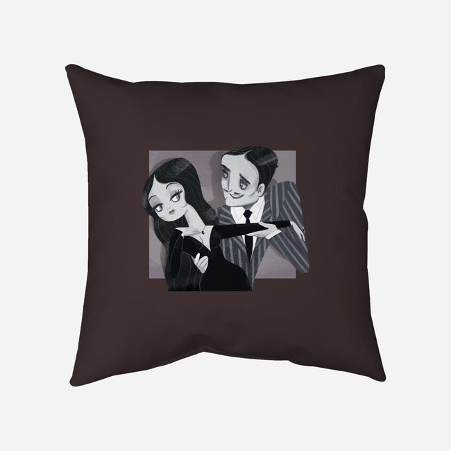 Black And White Love-None-Removable Cover w Insert-Throw Pillow-Gemma Roman