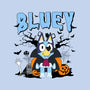 Spookytime Bluey-None-Non-Removable Cover w Insert-Throw Pillow-MaxoArt