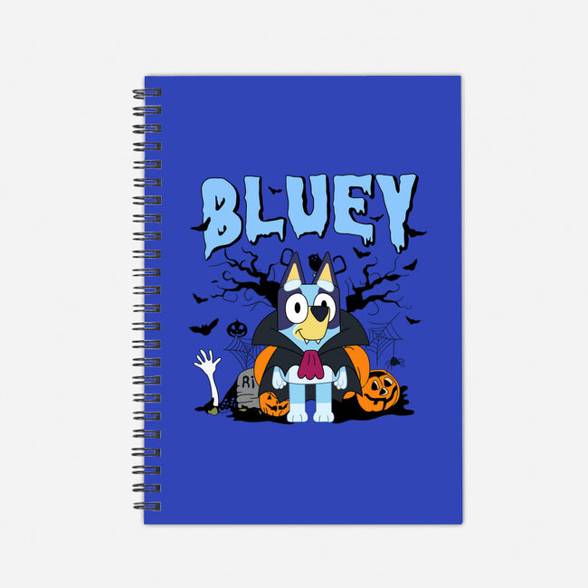 Spookytime Bluey-None-Dot Grid-Notebook-MaxoArt