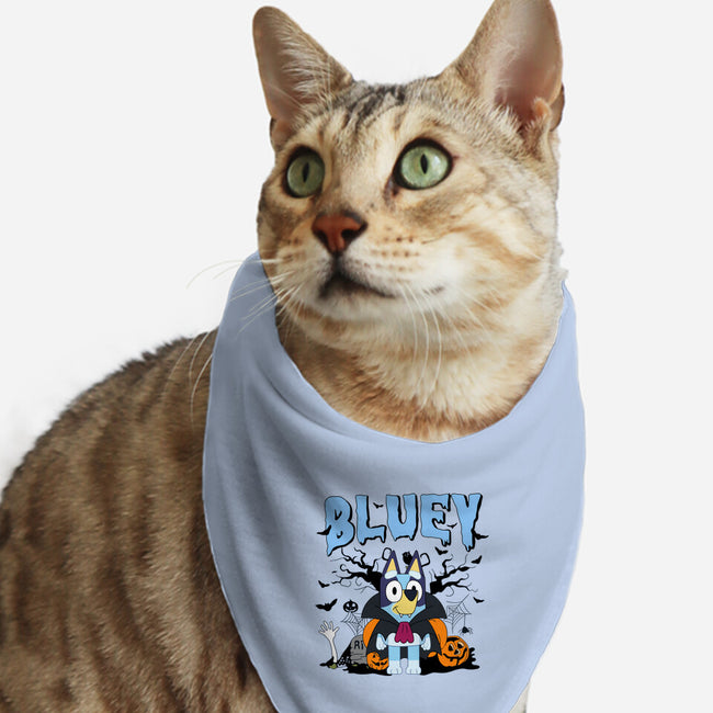 Spookytime Bluey-Cat-Bandana-Pet Collar-MaxoArt