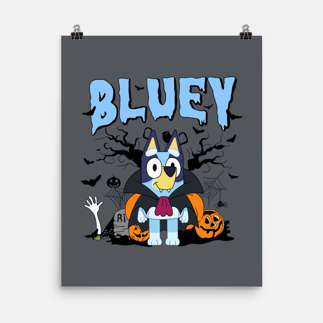 Spookytime Bluey-None-Matte-Poster-MaxoArt