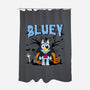 Spookytime Bluey-None-Polyester-Shower Curtain-MaxoArt
