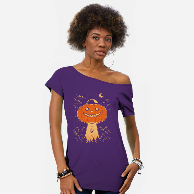 I Believe In Halloween-Womens-Off Shoulder-Tee-dfonseca