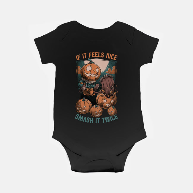 Pumpkin Smash Halloween-Baby-Basic-Onesie-Studio Mootant