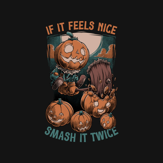 Pumpkin Smash Halloween-Womens-Off Shoulder-Sweatshirt-Studio Mootant