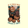 Pumpkin Smash Halloween-None-Indoor-Rug-Studio Mootant