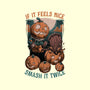 Pumpkin Smash Halloween-None-Removable Cover w Insert-Throw Pillow-Studio Mootant