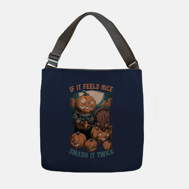 Pumpkin Smash Halloween-None-Adjustable Tote-Bag-Studio Mootant