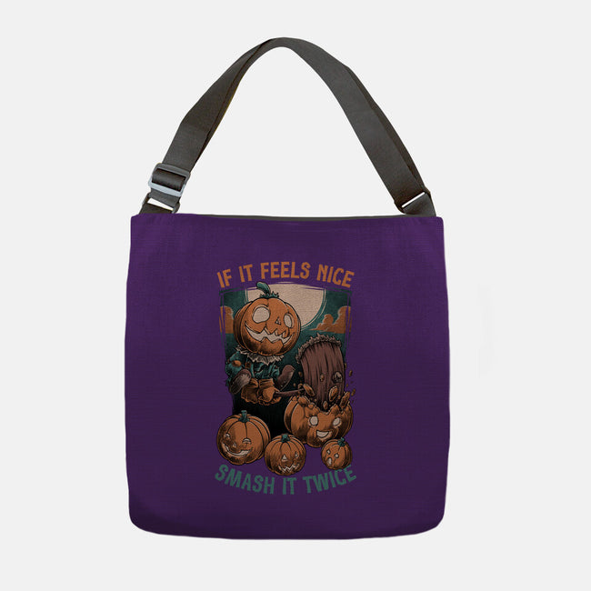 Pumpkin Smash Halloween-None-Adjustable Tote-Bag-Studio Mootant