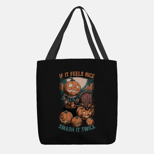 Pumpkin Smash Halloween-None-Basic Tote-Bag-Studio Mootant