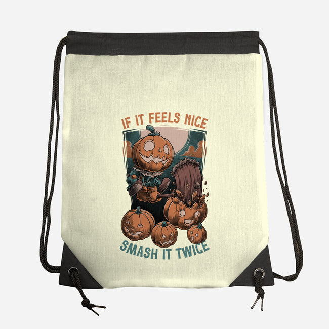 Pumpkin Smash Halloween-None-Drawstring-Bag-Studio Mootant