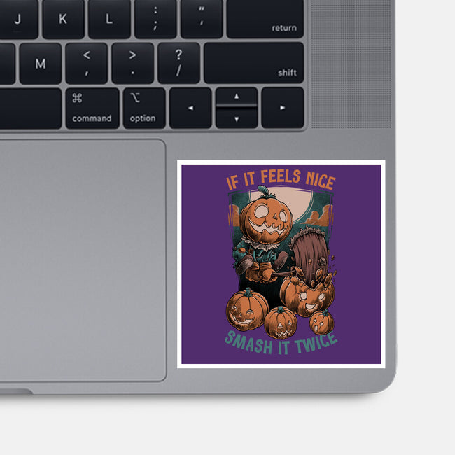 Pumpkin Smash Halloween-None-Glossy-Sticker-Studio Mootant