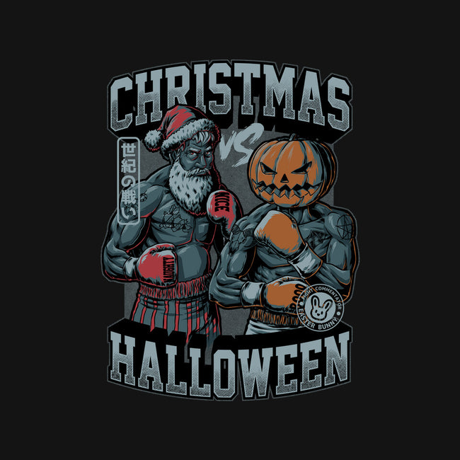 Christmas Vs Halloween-Mens-Heavyweight-Tee-Studio Mootant