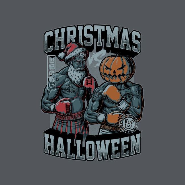 Christmas Vs Halloween-Mens-Heavyweight-Tee-Studio Mootant