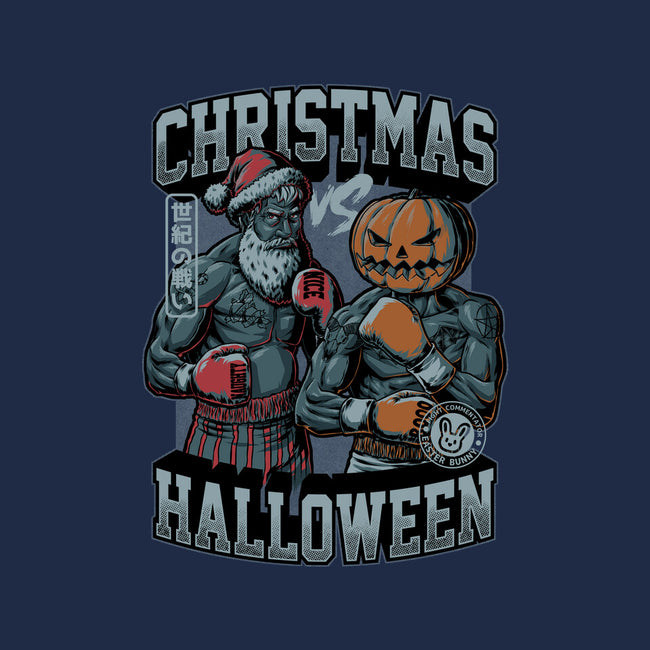 Christmas Vs Halloween-Mens-Heavyweight-Tee-Studio Mootant