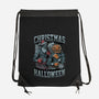 Christmas Vs Halloween-None-Drawstring-Bag-Studio Mootant