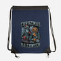 Christmas Vs Halloween-None-Drawstring-Bag-Studio Mootant