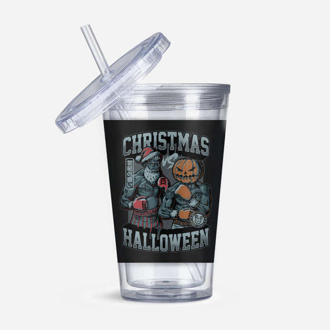 Christmas Vs Halloween-None-Acrylic Tumbler-Drinkware-Studio Mootant