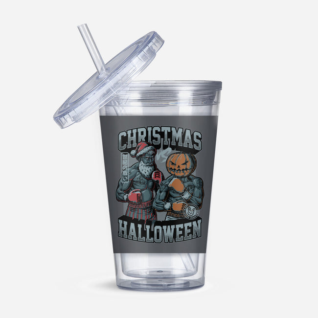 Christmas Vs Halloween-None-Acrylic Tumbler-Drinkware-Studio Mootant