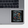 Christmas Vs Halloween-None-Glossy-Sticker-Studio Mootant