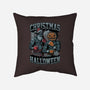 Christmas Vs Halloween-None-Removable Cover-Throw Pillow-Studio Mootant