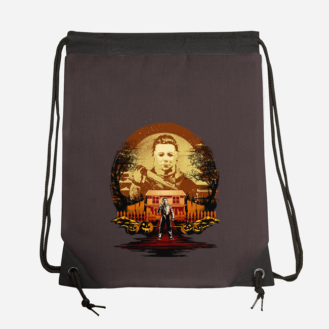 Attack Of Michael Myers-None-Drawstring-Bag-hypertwenty