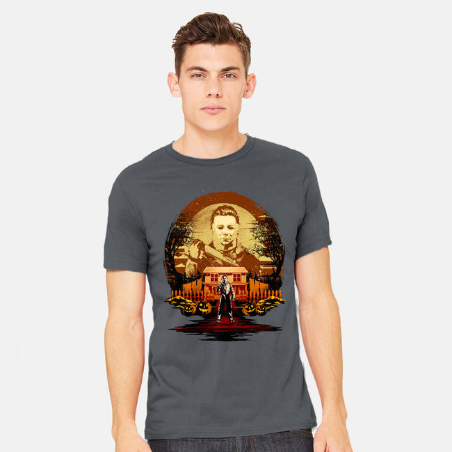 Attack Of Michael Myers-Mens-Heavyweight-Tee-hypertwenty