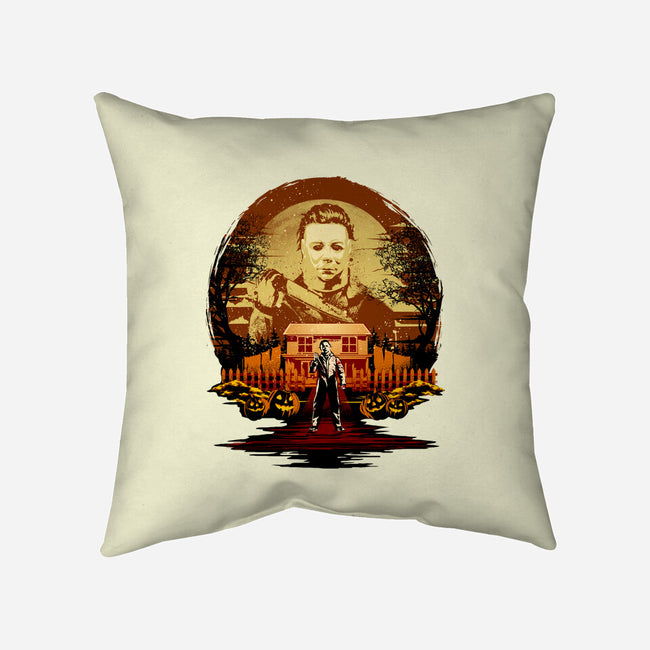 Attack Of Michael Myers-None-Removable Cover-Throw Pillow-hypertwenty