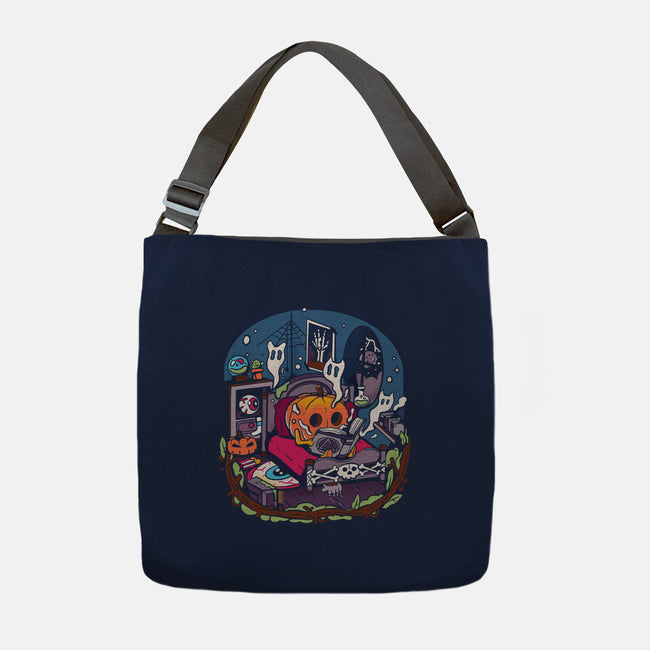 Halloween In Solitude-None-Adjustable Tote-Bag-MULOPOPS