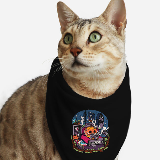 Halloween In Solitude-Cat-Bandana-Pet Collar-MULOPOPS