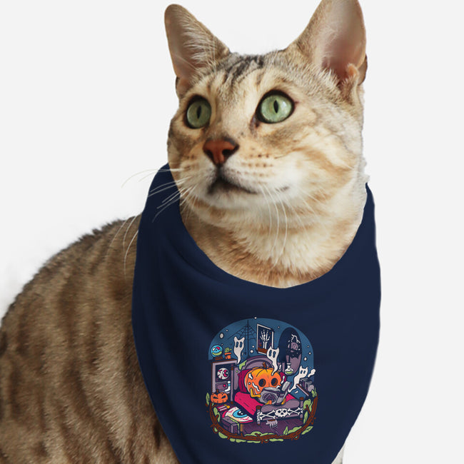 Halloween In Solitude-Cat-Bandana-Pet Collar-MULOPOPS