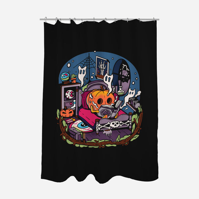 Halloween In Solitude-None-Polyester-Shower Curtain-MULOPOPS