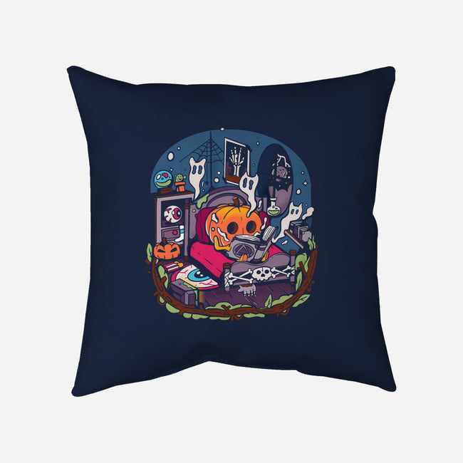 Halloween In Solitude-None-Removable Cover-Throw Pillow-MULOPOPS