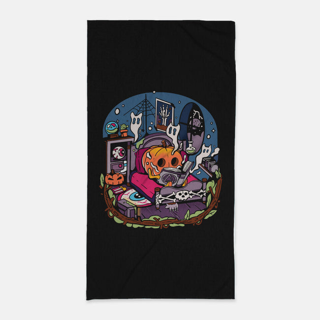 Halloween In Solitude-None-Beach-Towel-MULOPOPS