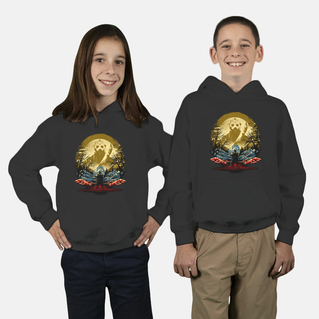 Attack Of Jason-Youth-Pullover-Sweatshirt-hypertwenty