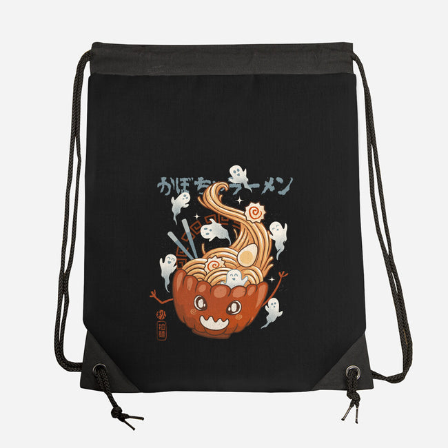 Pumpkin Ramen-None-Drawstring-Bag-IKILO