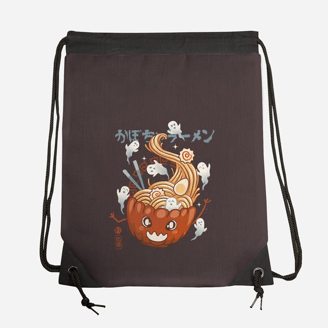 Pumpkin Ramen-None-Drawstring-Bag-IKILO