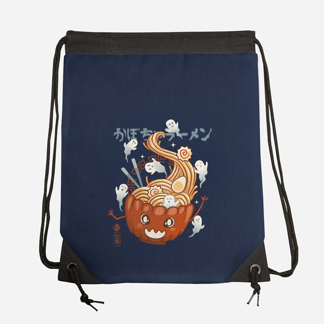 Pumpkin Ramen-None-Drawstring-Bag-IKILO